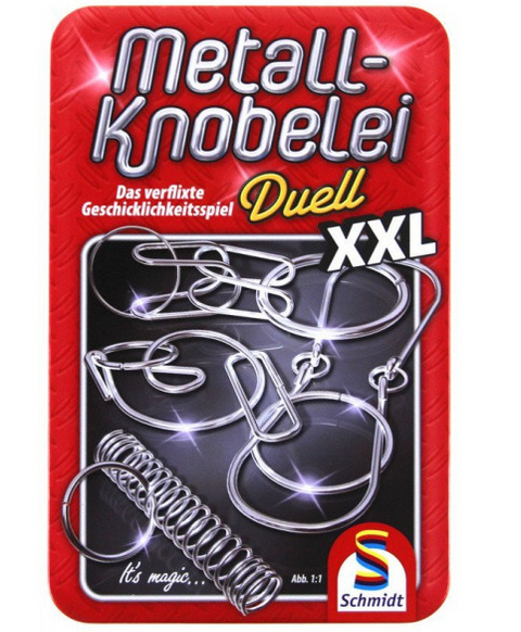 Obrázek produktu: Sada kovových hlavolamů Duell XXL v plechové krabičce