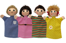 Obrázek produktu: Sada maňásků - Rodina 4 ks