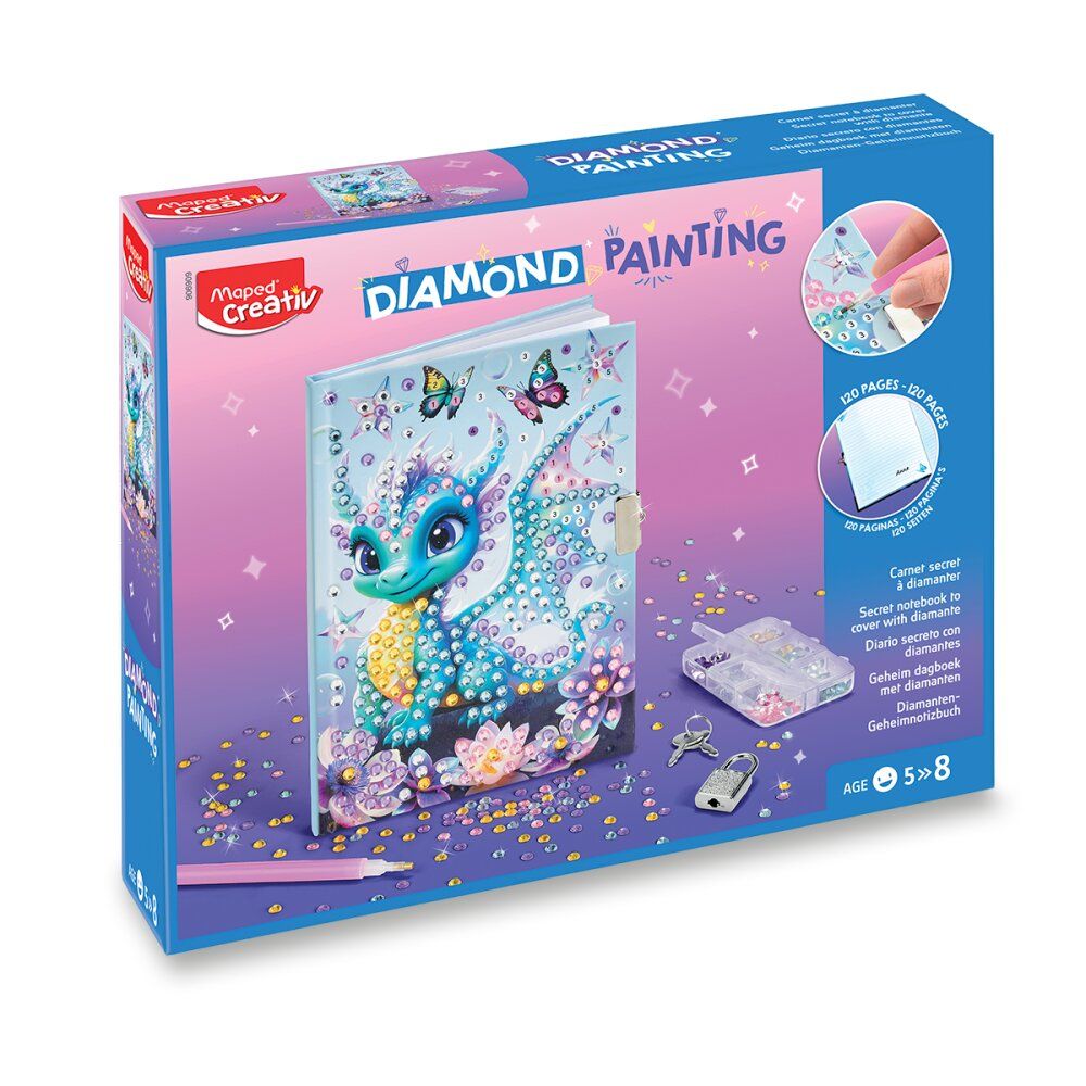 Sada Maped Creativ Diamond Painting - Tajný deníček