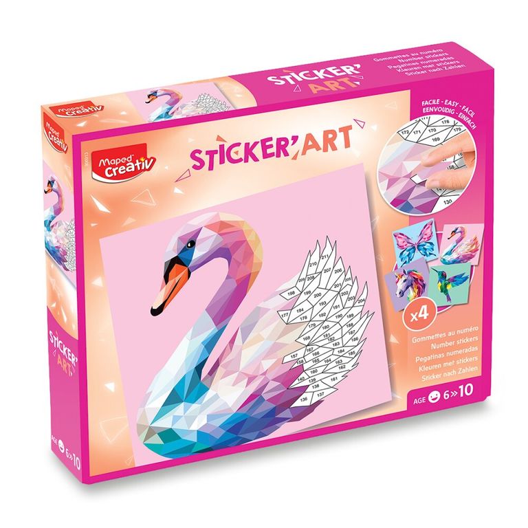 Levně Sada Maped Creativ Sticker´Art samolepky - Elegantní tvorové