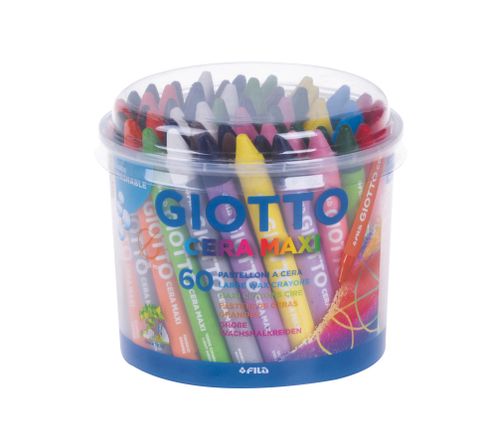 Obrázek produktu: Sada MAXI voskovek Giotto v plastovém boxu - 60 ks