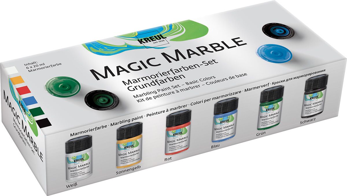 Sada Mramorovací barva Magic Marble základní 6 × 20 ml