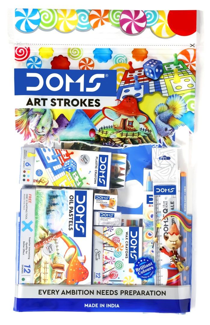Sada na kreslení a malování DOMS Art Strokes - 39 ks v závěsném pouzdru