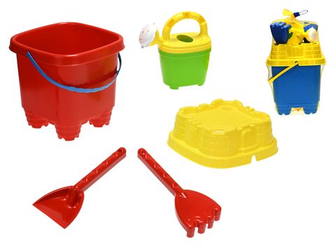 Obrázek produktu: Sada na písek 20cm 4ks s konvičkou 16cm, mix barev