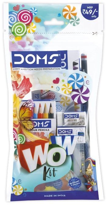 Sada na psaní a vybarvování DOMS Wow - 22 ks v závěsném pouzdru