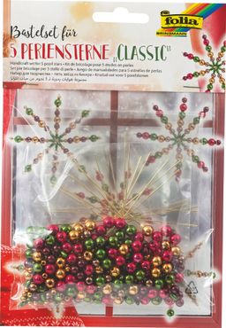 Obrázek produktu: Sada na výrobu hvězd z perliček - klasické barvy