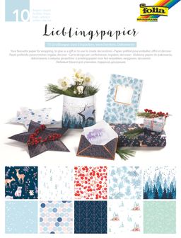 Obrázek produktu: Sada papírů - motiv ZIMA - 10 listů - 50 x 70 cm