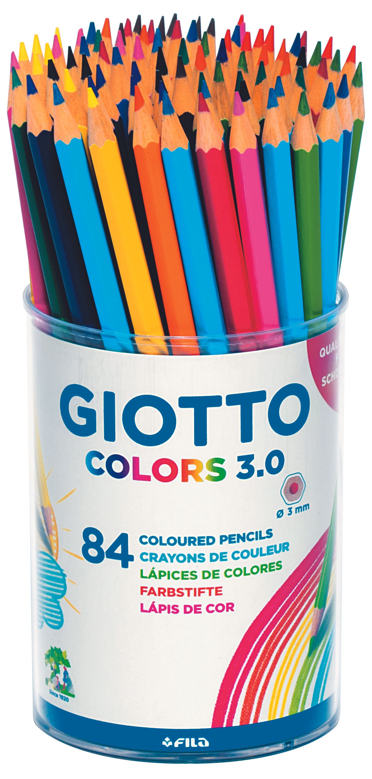Sada pastelek Giotto Colors v plastovém boxu - 84 ks