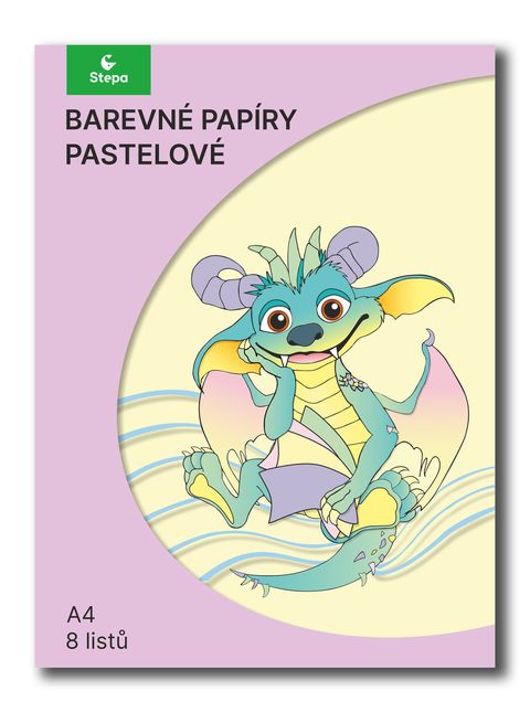 Obrázek produktu: Sada pastelových papírů A4 - 8 listů/složka