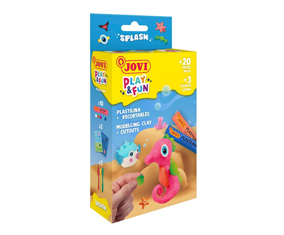 Sada plastelína JOVI PLAY&FUN MINI - 20 ks Splash