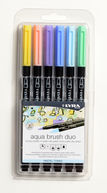 Obrázek produktu: Sada popisovačů Aqua Brush Duo pastelové odstíny