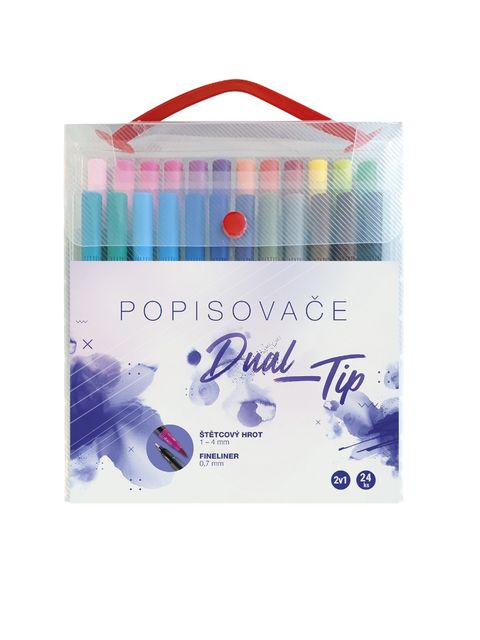 Obrázek produktu: Sada popisovačů CONCORDE Dual-Tip, 24 ks box