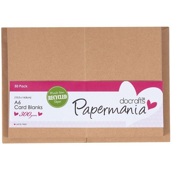 Sada přání a obálek, A6 - 50 ks (300 g/m2) kraftstax