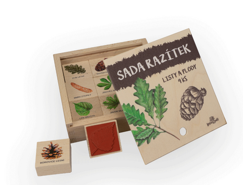 Obrázek produktu: Sada razítek 9 ks - listy a plody