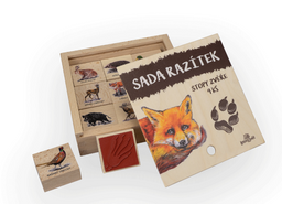 Obrázek produktu: Sada razítek 9 ks - stopy zvěře