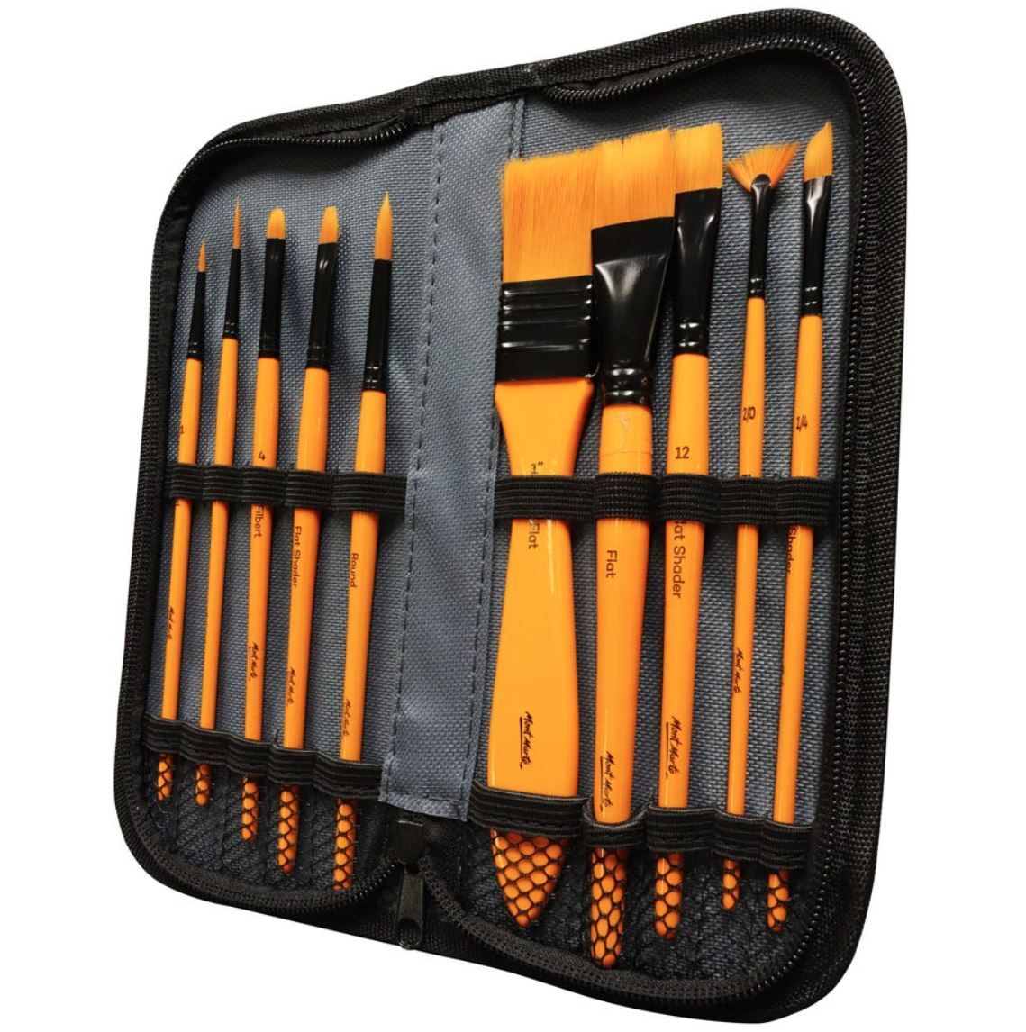 Sada štětců Mont Marte - 10 ks, pouzdro