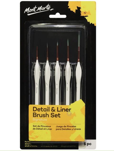 Obrázek produktu: Sada štětců Mont Marte DETAIL&LINER - 5 ks