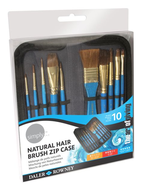Obrázek produktu: Sada štětců na akvarel v pouzdře SIMPLY - 10 ks
