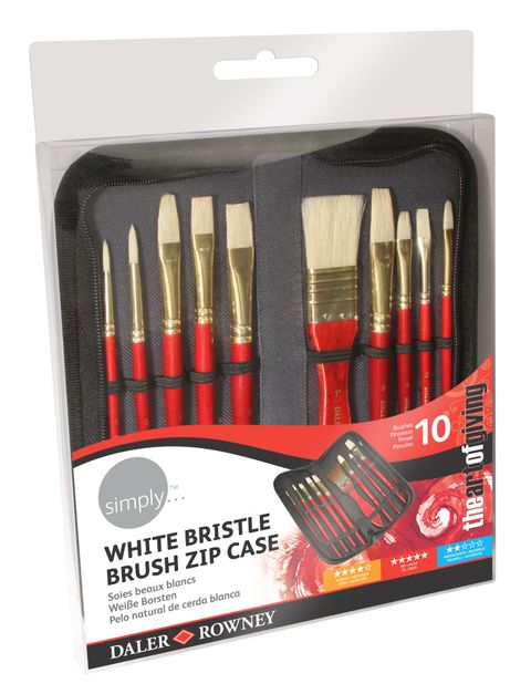 Obrázek produktu: Sada štětců na olej v pouzdře SIMPLY - 10 ks
