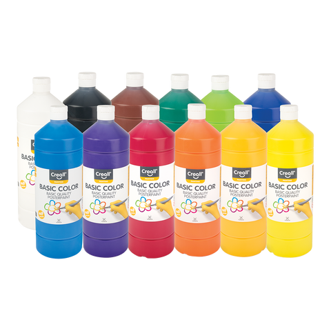 Obrázek produktu: Sada temperových barev Creall 12 x 500 ml - mix barev