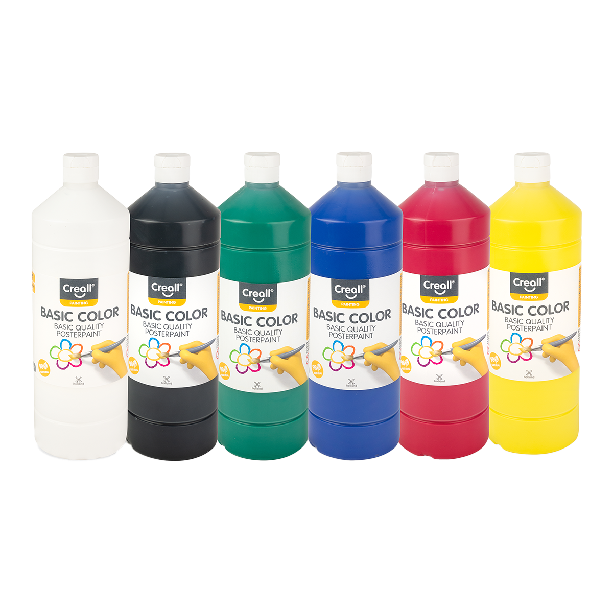 Sada temperových barev Creall 6 x 500 ml - mix barev