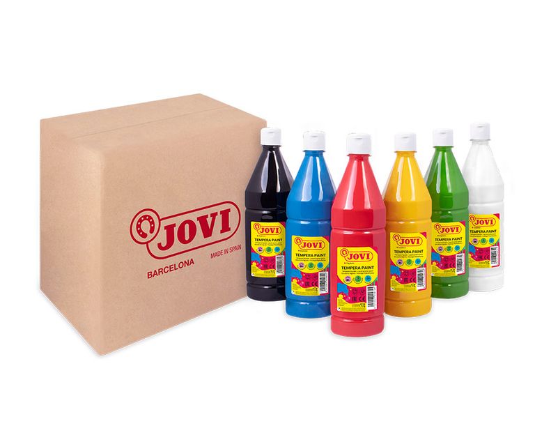 Sada temperových barev JOVI PREMIUM 1 L -  5 + 1 ZDARMA