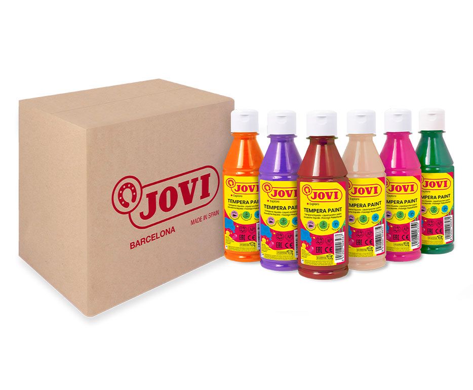 Sada temperových barev JOVI PREMIUM 6 x 250 ml, mix barev
