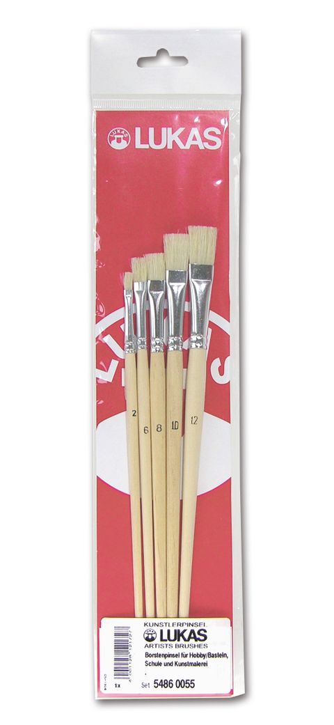Obrázek produktu: Sada uměleckch plochých štětců, LUKAS - 5 ks