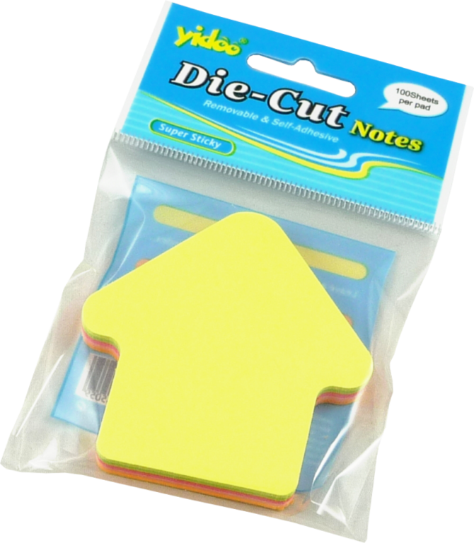 Samolepicí bloček Šipka 100 lístků - neon mix