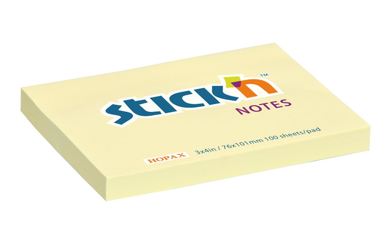 Samolepicí bloček Stick´n Notes 76 × 101 mm, 100 listů