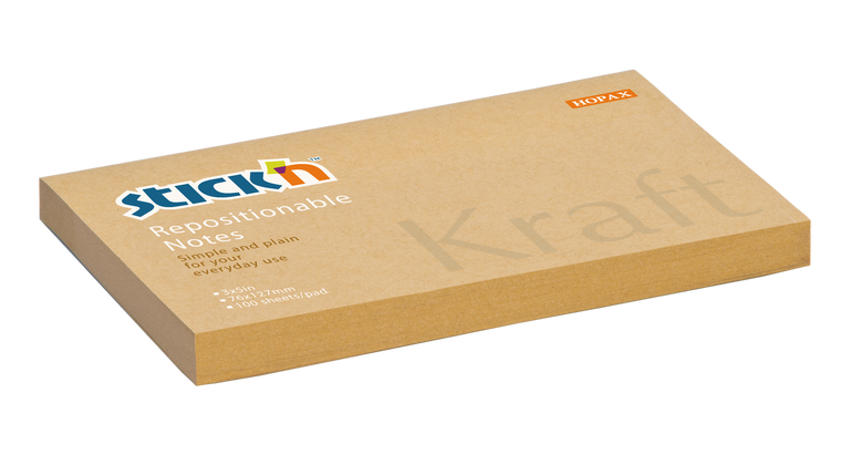 Hopax Stick'n Kraft - samolepicí bloček - 76 × 127 mm, 100 l