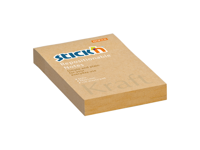 Hopax Stick'n Kraft - samolepicí bloček - 76 × 51 mm, 100 l.