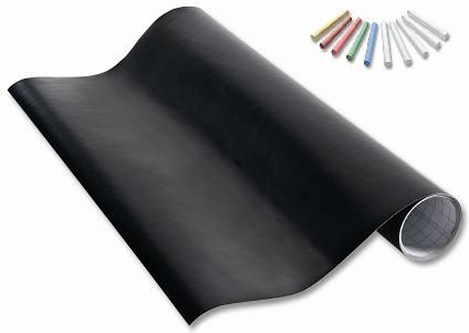 Samolepicí fólie na tabule - 45 × 200 cm + 10 kříd