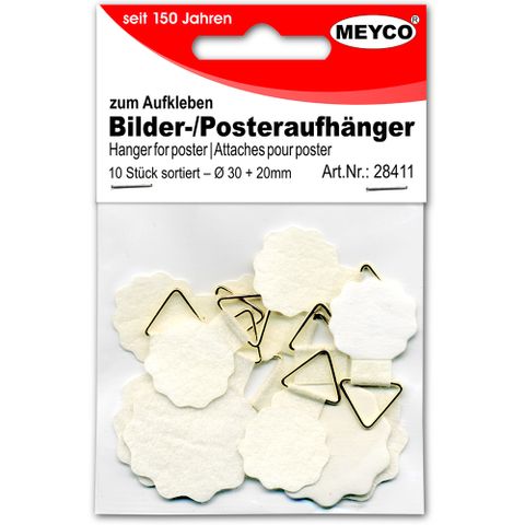 Obrázek produktu: Samolepicí háčky, mix 10 ks