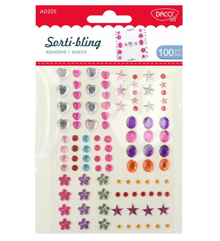 Samolepící kamínky/100 ks/