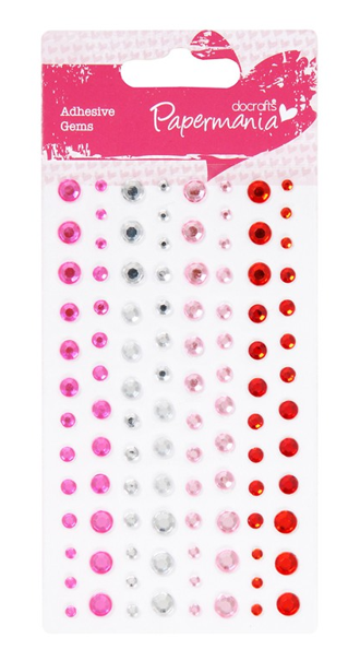 Levně Samolepicí kamínky - Capsule Red Hot (104 ks)