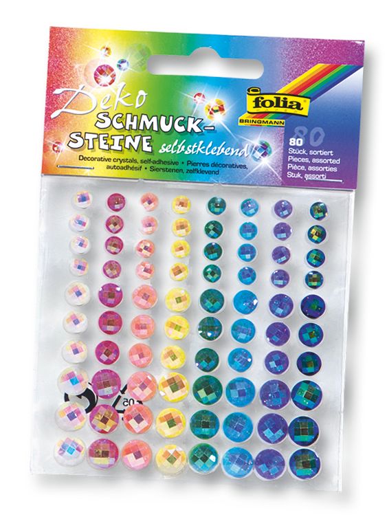 Samolepicí kamínky - pastelové (80 ks)