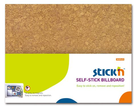 Obrázek produktu: Samolepicí nástěnka Stick'n 460 × 580 mm, hnědá
