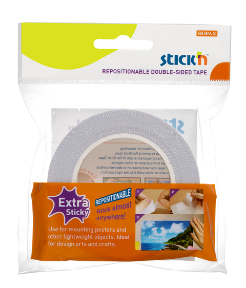 Obrázek produktu: Samolepicí oboustranná páska Stick'n, 12 mm × 12 m, odnímatelná