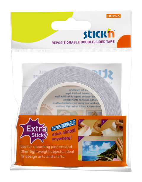 Obrázek produktu: Samolepicí oboustranná páska Stick'n, 25 mm × 12 m, odnímatelná