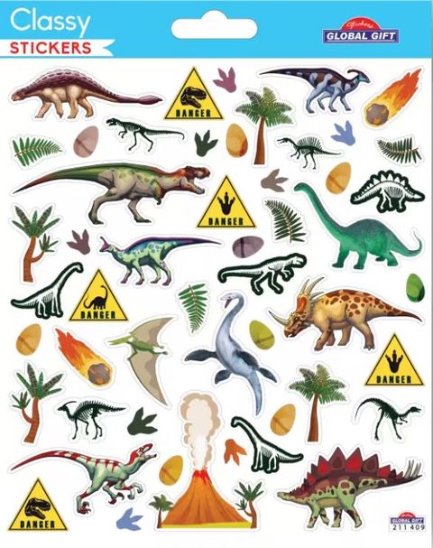 Obrázek produktu: Samolepky GG CLS 211409 - dinosauři