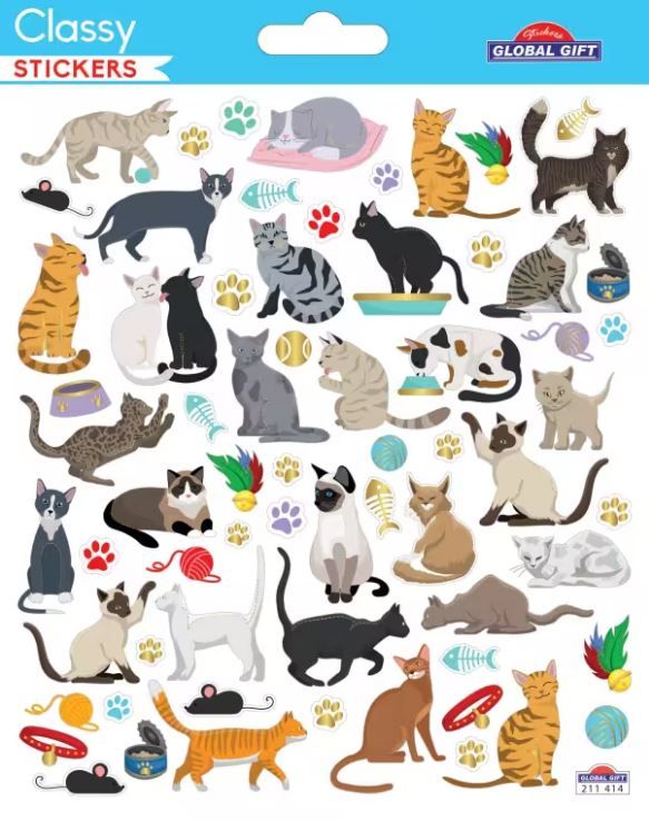 Samolepky GG CLS 211414 - kočky