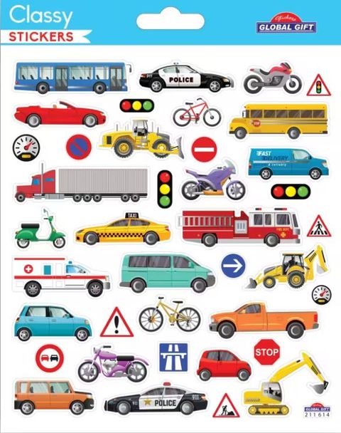 Obrázek produktu: Samolepky GG CLS 211614 - vozidla