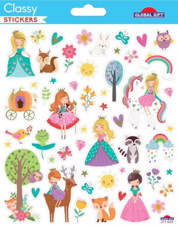 Samolepky GG CLS 211629 - princezny