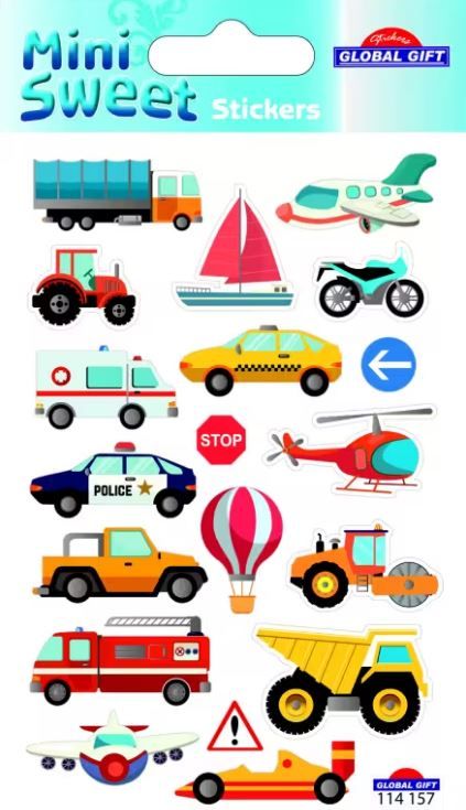 Obrázek produktu: Samolepky GG MS 114157 - vozidla