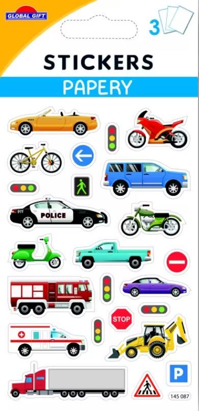 Obrázek produktu: Samolepky GG SP 145087 - auta