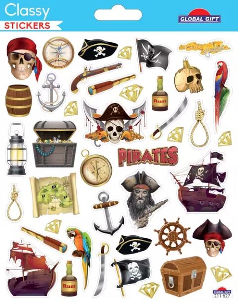 Obrázek produktu: Samolepky piráti