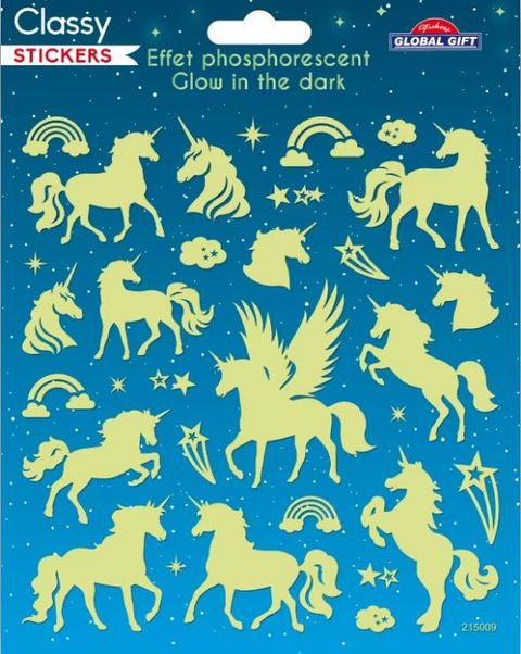 Obrázek produktu: Samolepky svítící ve tmě GG CLS 215009 - jednorožci
