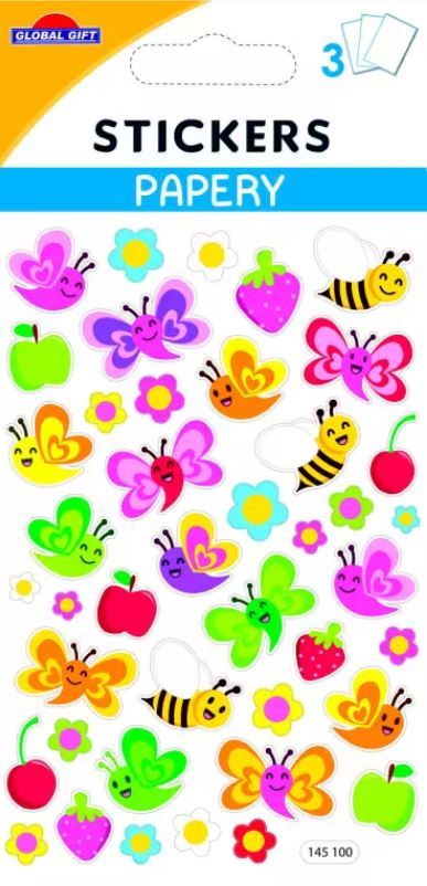 Samolepky včelky a motýly