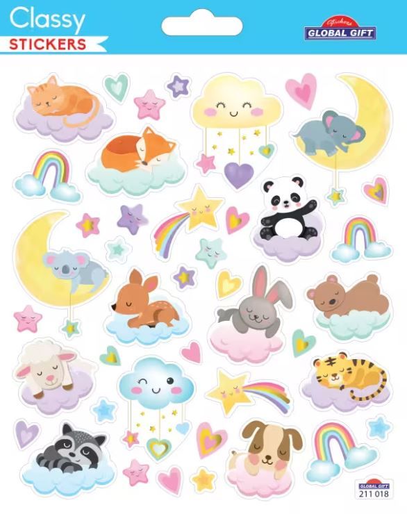 Samolepky zvířata a mraky